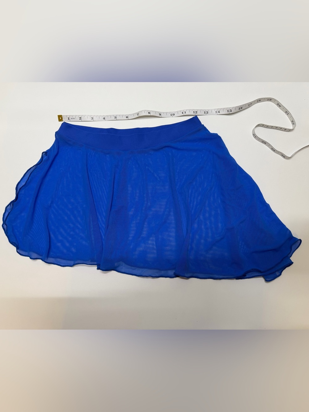 Source Unknown Royal Blue Chiffon Skater Skirt
